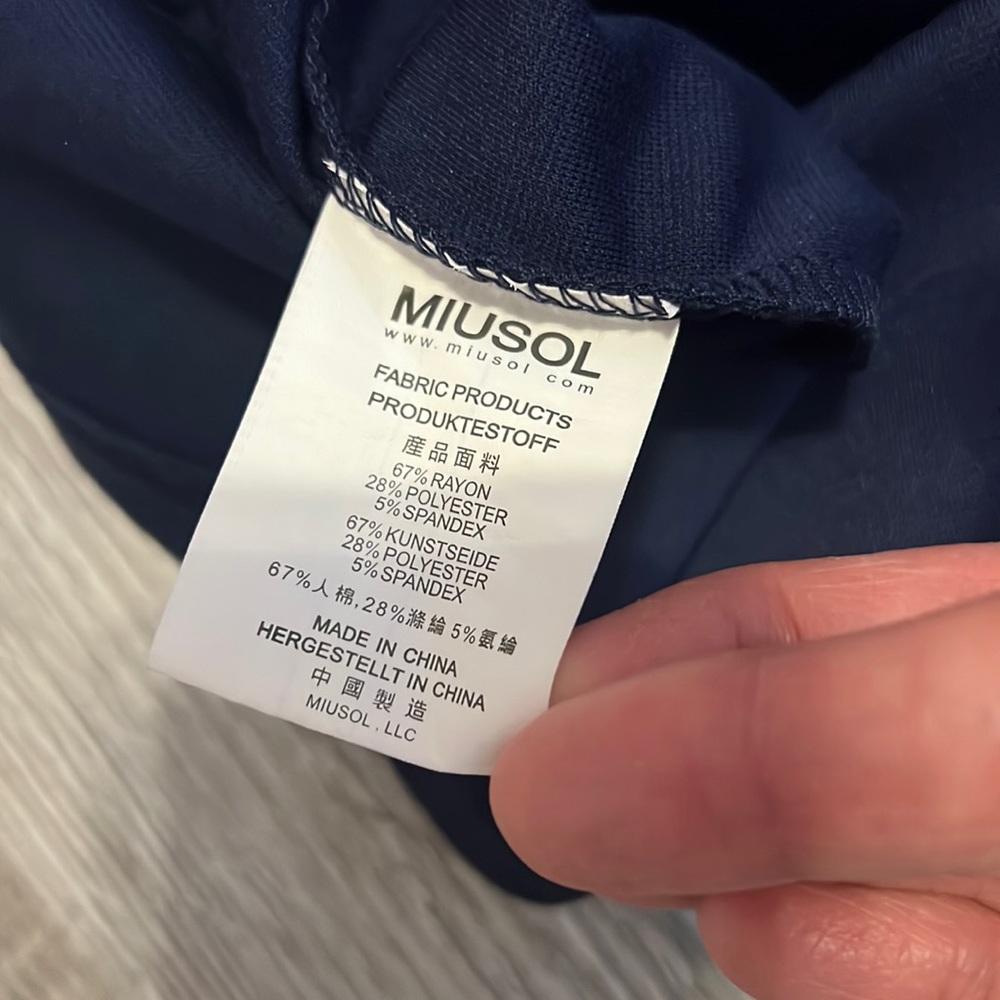 Miusol Mid calf cocktail dress two tone XL - Picture 4 of 4